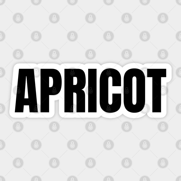 Apricot Word - Simple Bold Text Sticker by SpHu24